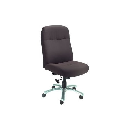 Interion® Big & Tall Chair With High Back, Fabric, Black